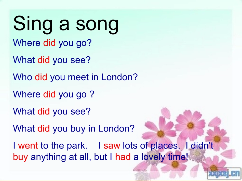 五年级上册Module4-Unit2_第1页