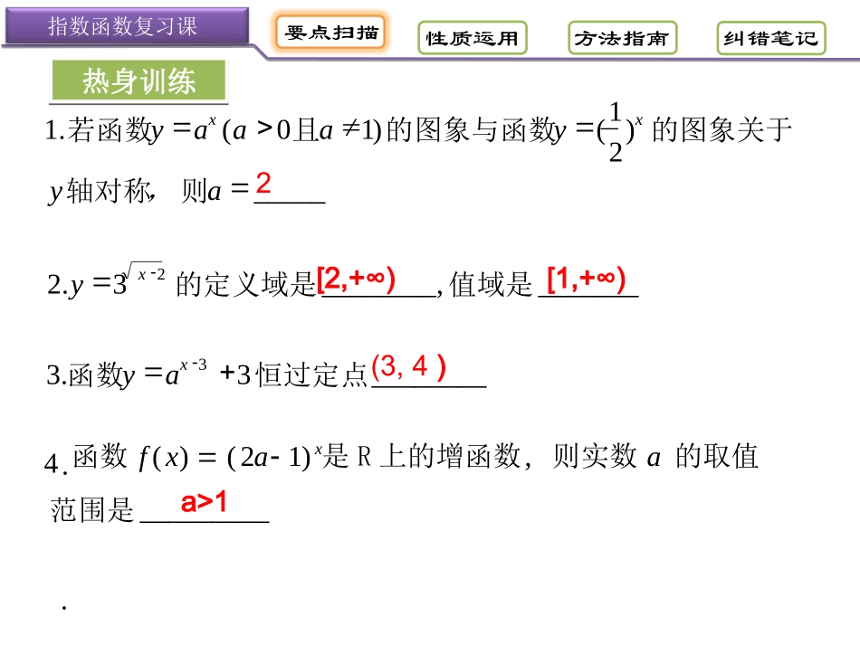 指数与指数函数复习_第2页