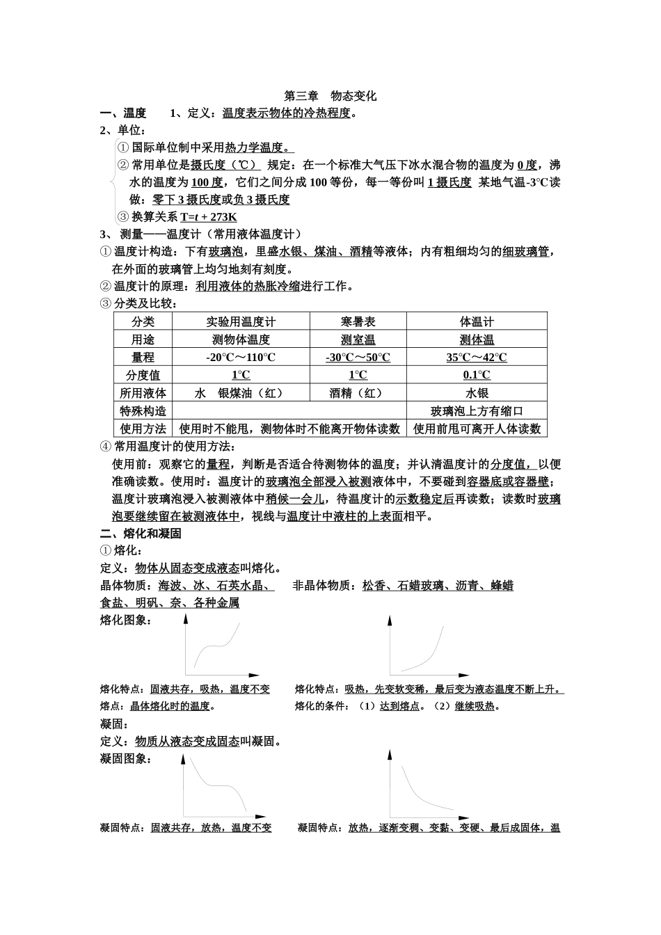 第三章物态变化复习重点_第1页