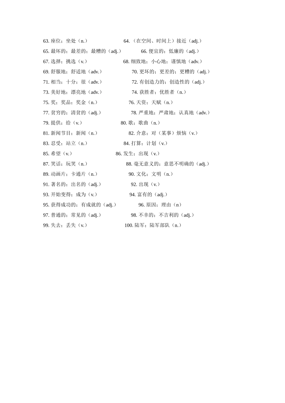 八年级上册英语单词竞赛1-5_第2页