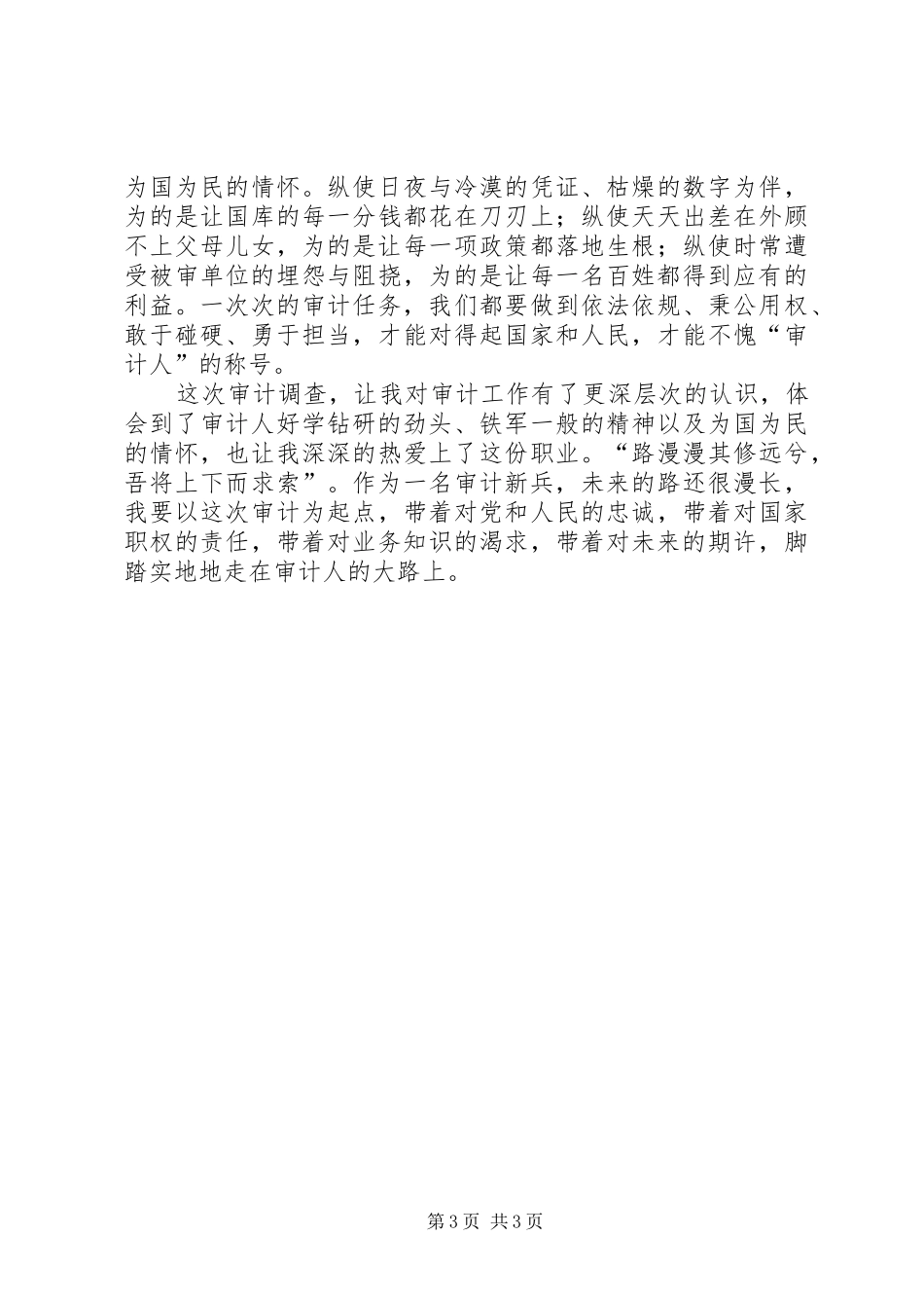 审计调查心得体会_第3页