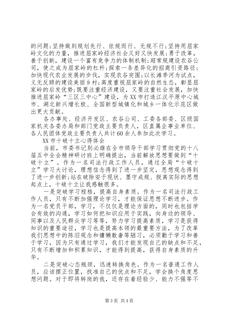 XX市十破十立心得体会_第3页