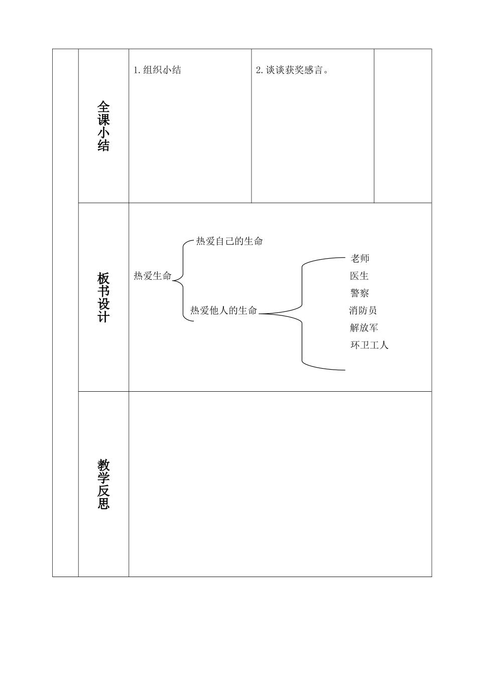 热爱生命教学设计(1)_第2页