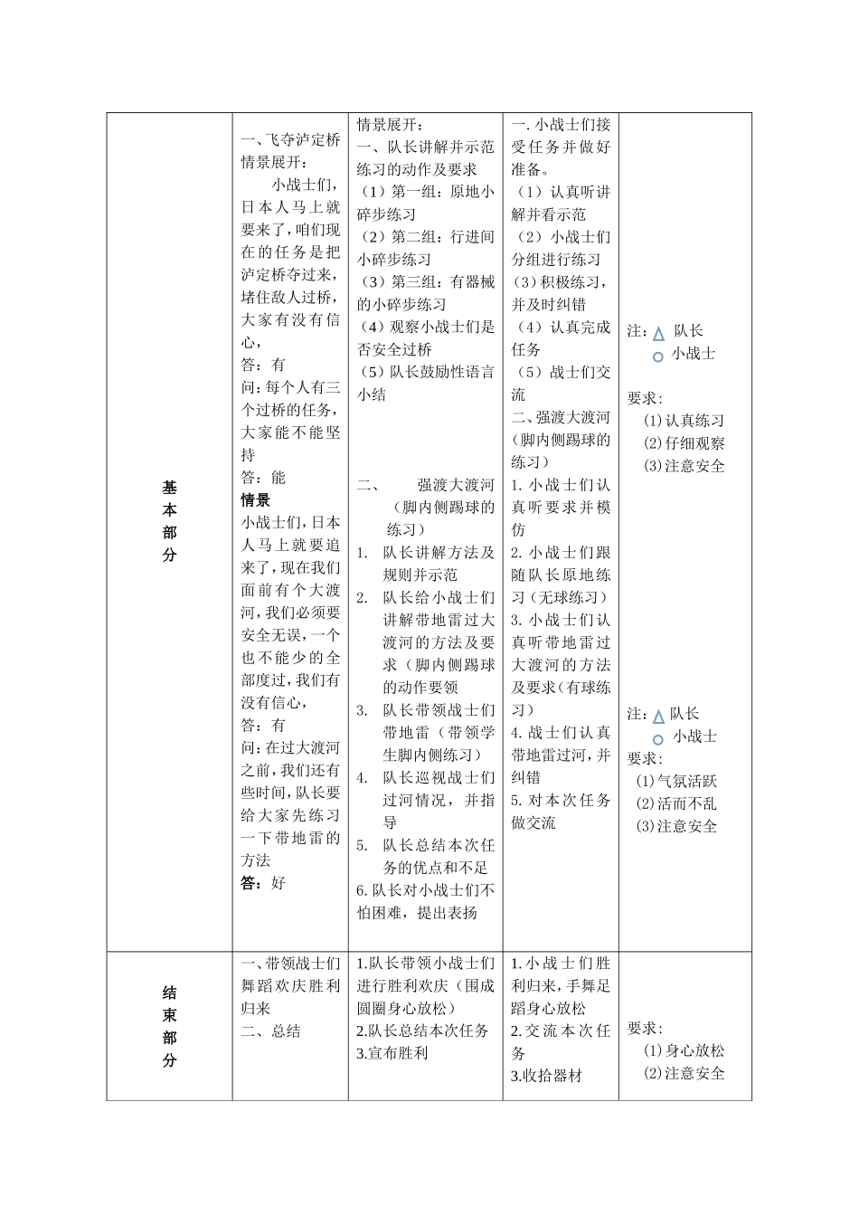 小学三年级足球--脚内侧踢球教案-副本_第2页
