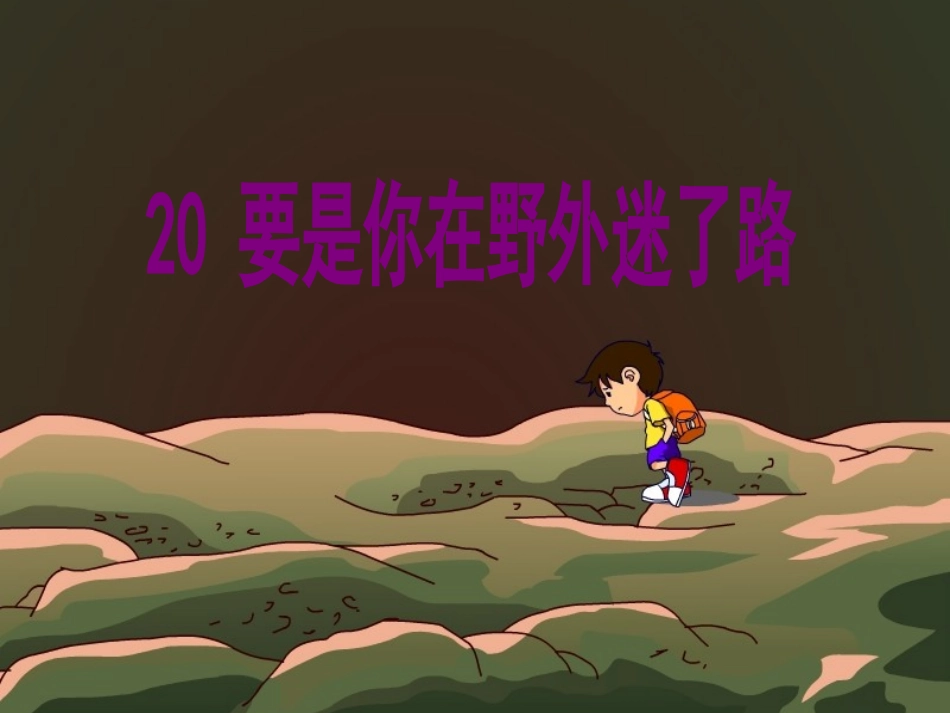 要是你在野外迷了路2_第2页