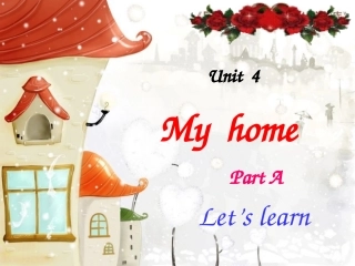 小学英语四年级上册Unit4alearn