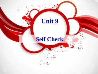 新八上Unit9课件selfcheck