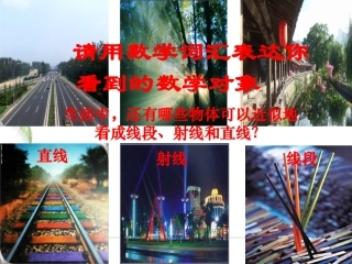 线段射线和直线