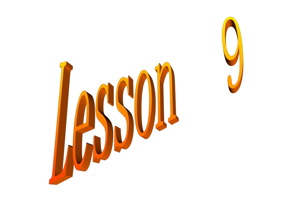 冀教版英语八年级上册Lesson9课件_第1页