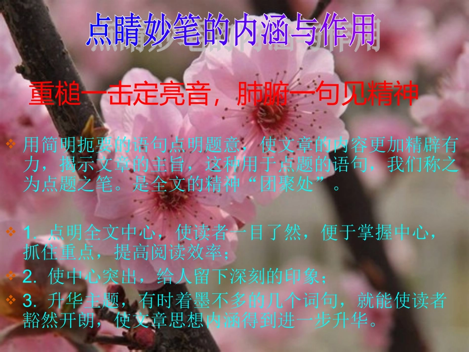 文峰桃花交流之妙笔点睛一语生辉演示文稿_第3页