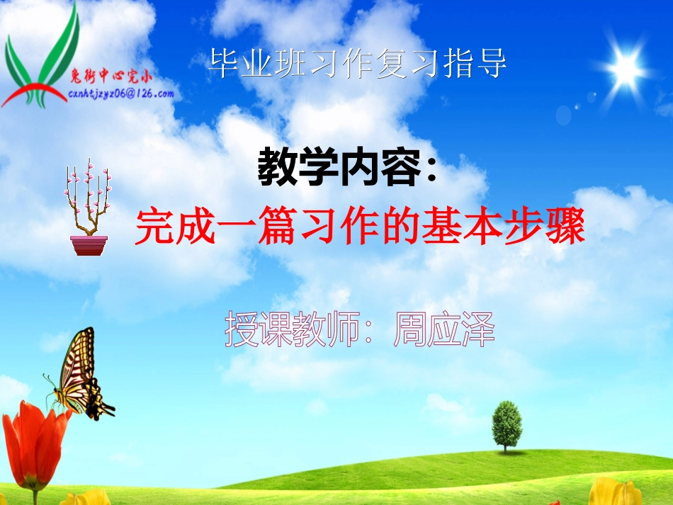 毕业班习作复习指导_第1页