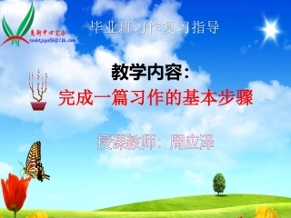 毕业班习作复习指导