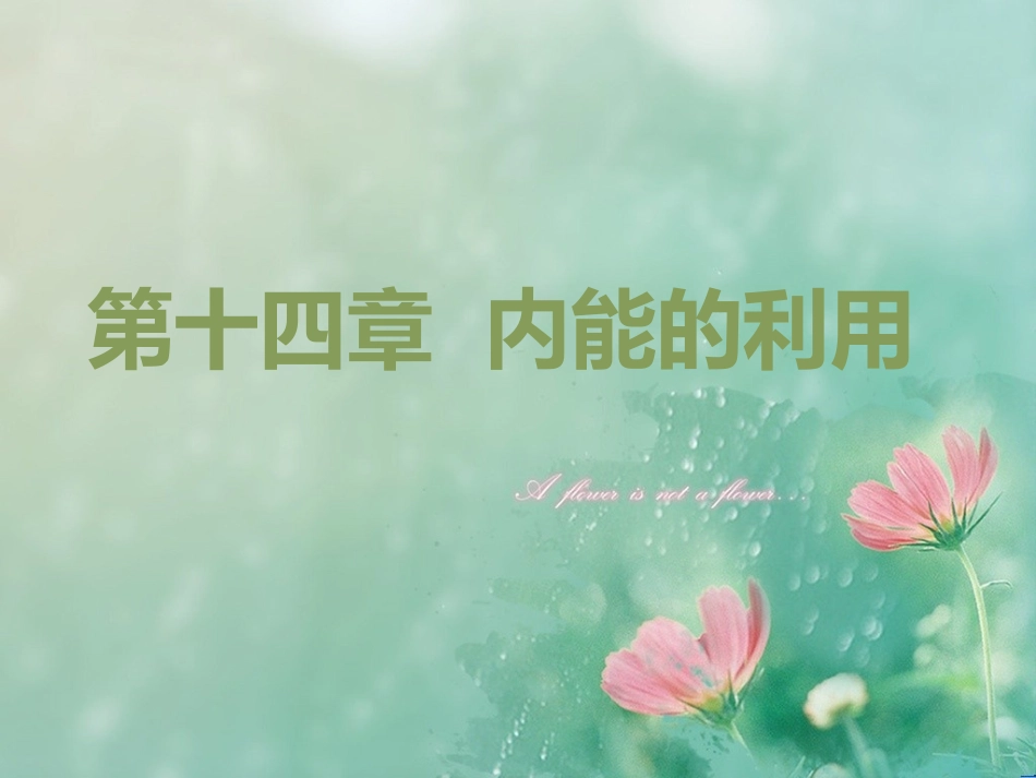 第十四章、内能的利用复习课件_第1页