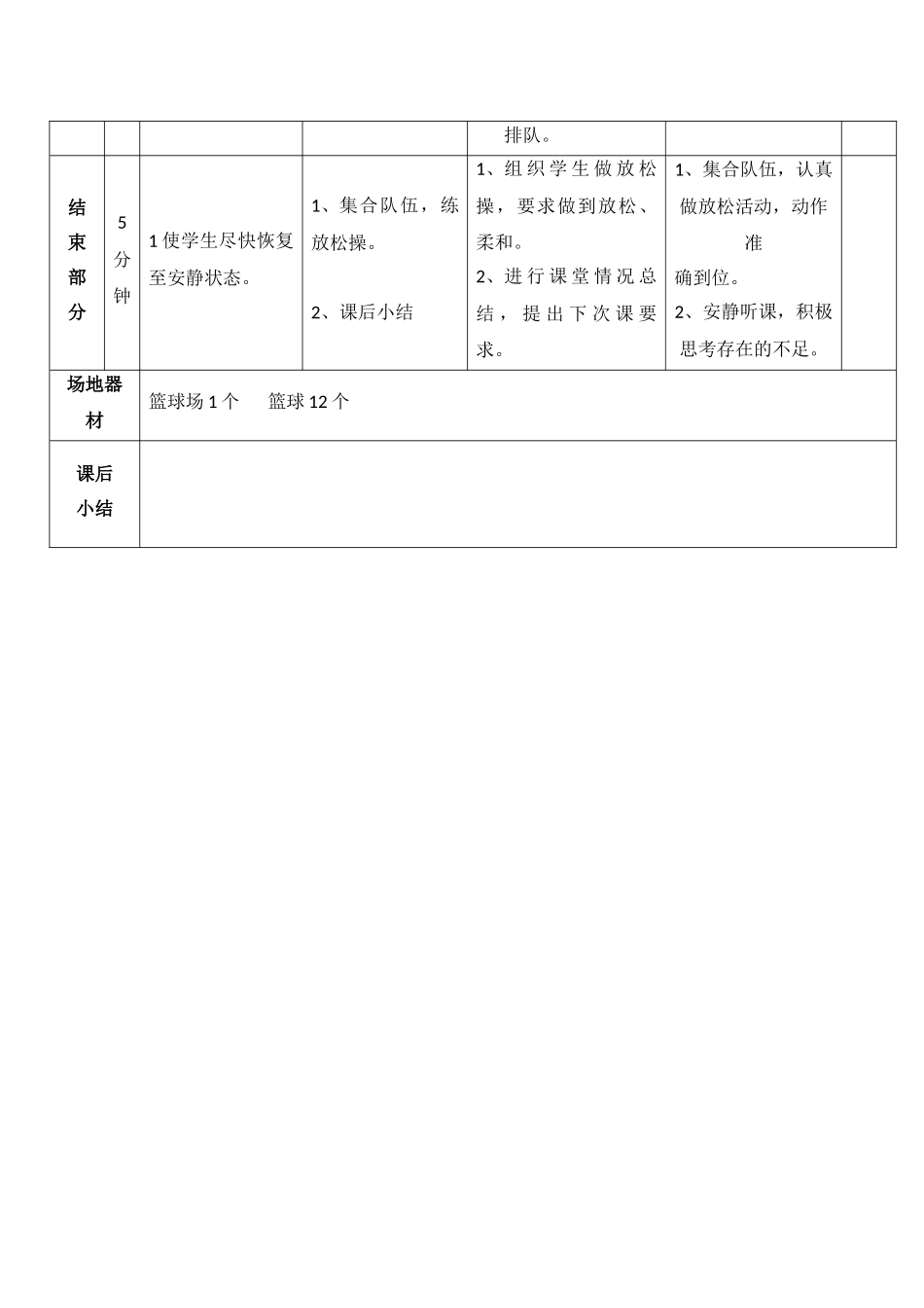 五年级篮球课第课教案_第3页