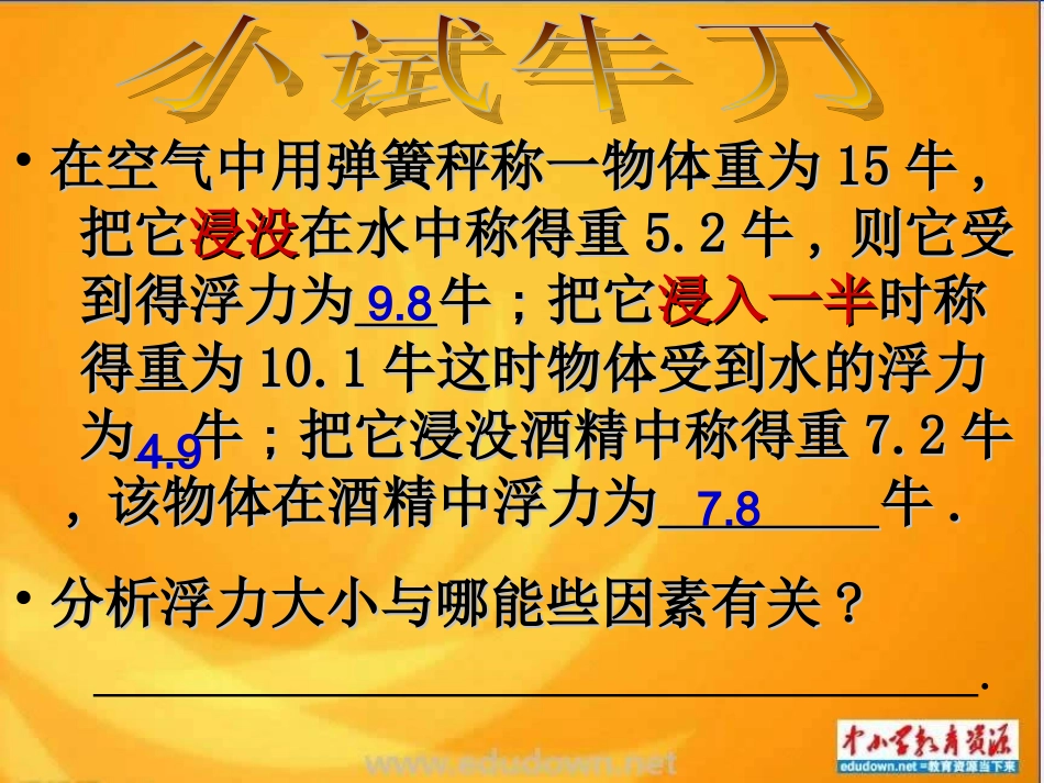 第3节水的浮力第二课时_第2页