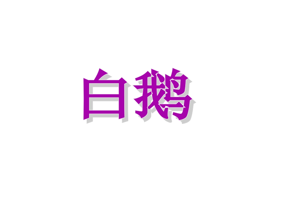 白鹅PPT课件 (2)_第1页
