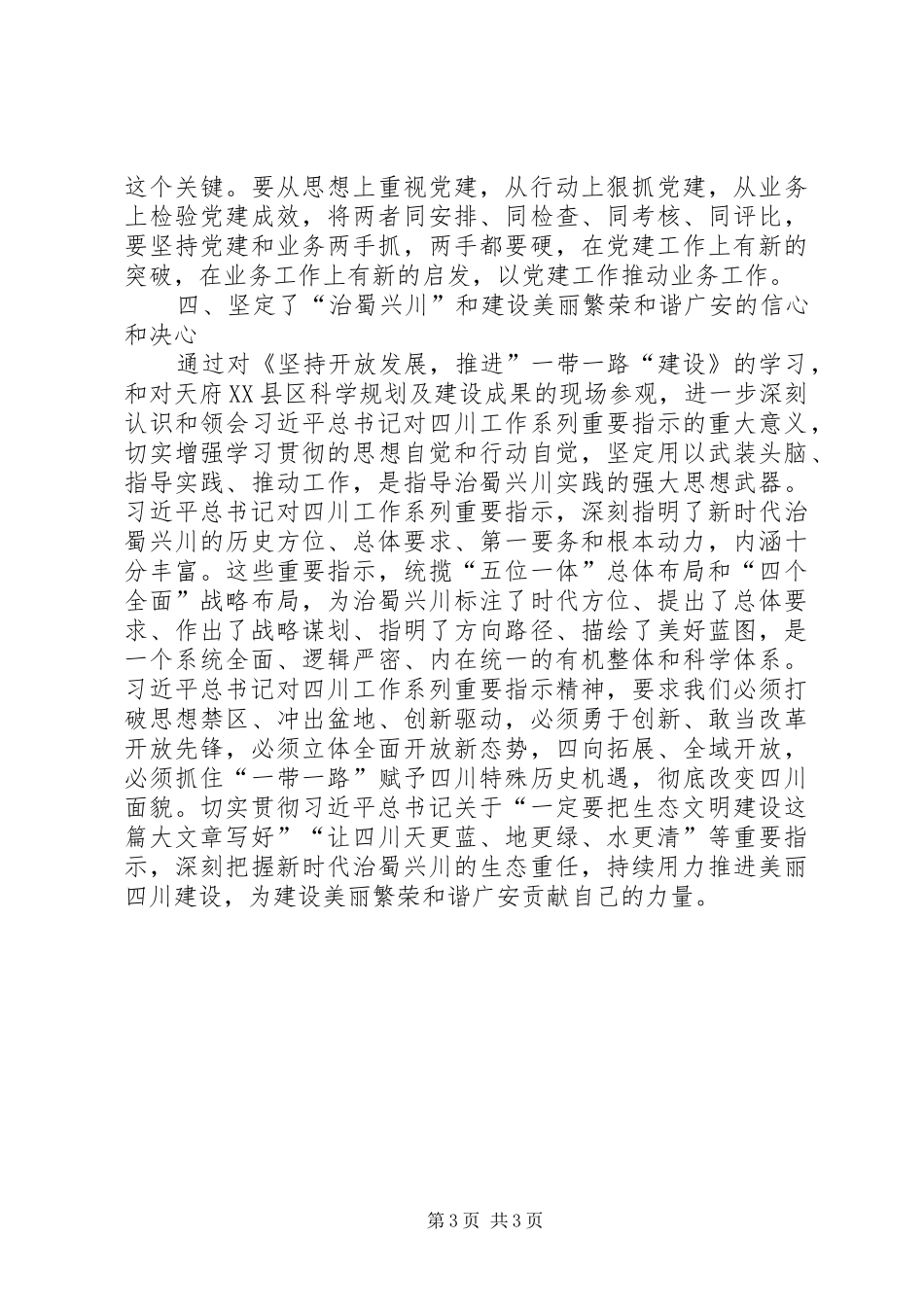 XX年市直机关党务干部培训学习心得_第3页