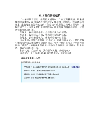 2016我们扬帆起航
