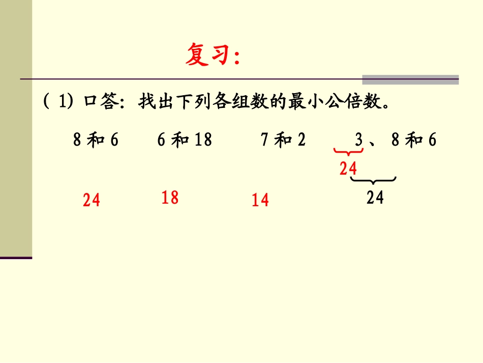 五年级数学下册通分_课件_第2页