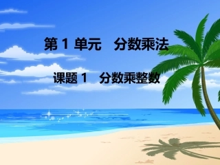 第1单元《分数乘法》