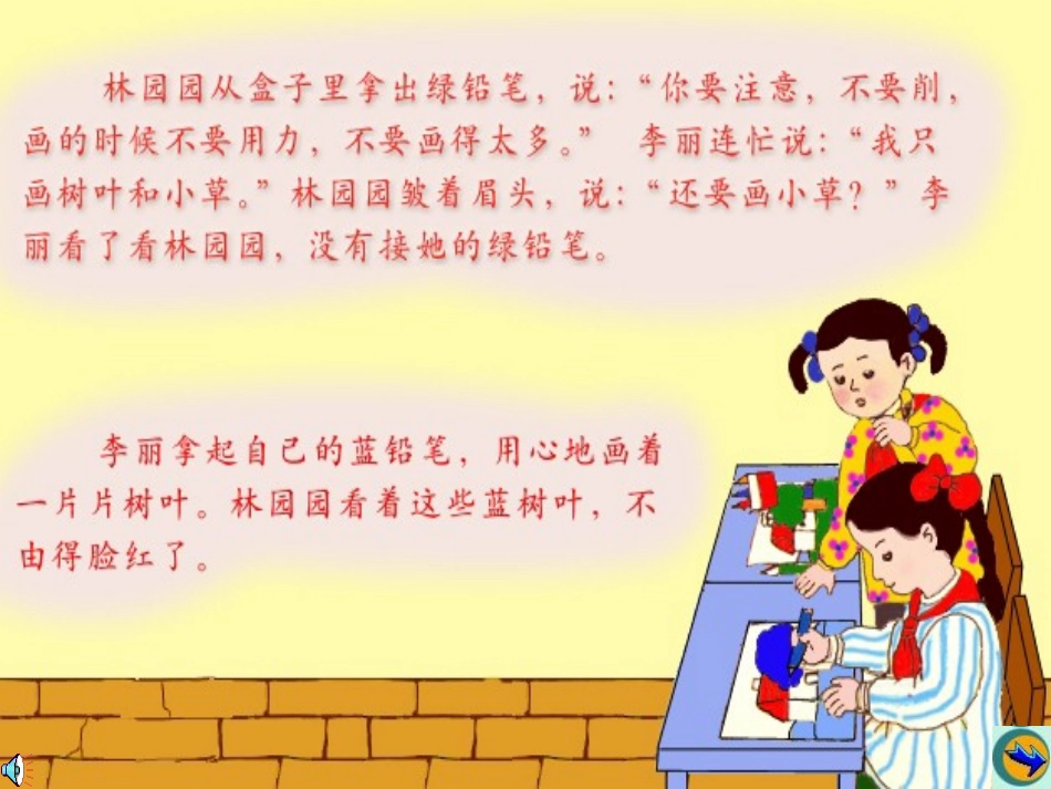 人教版语文二上19《蓝色的树叶》课件(6)_第3页