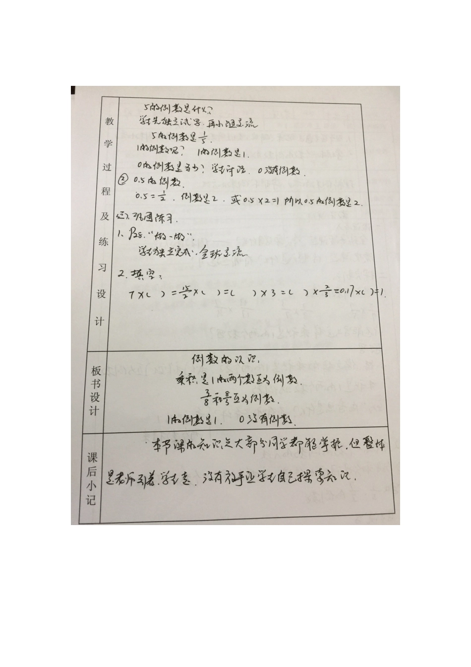 《倒数的认识》教学设计 (2)_第2页