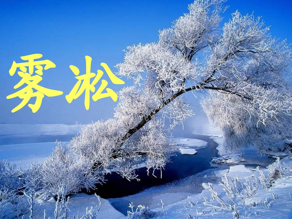 苏教版小学四年级上22《雾凇》_第3页