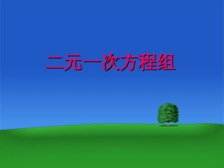 《二元一次方程组》课件