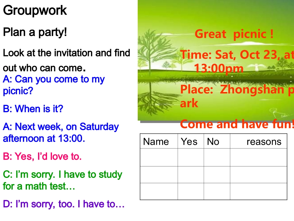 八年级英语上册Unit5课件2_第3页