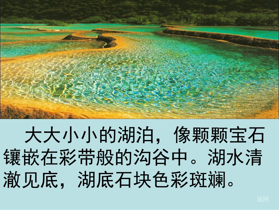 苏教版国标本语文第七册《九寨沟》课件_第3页