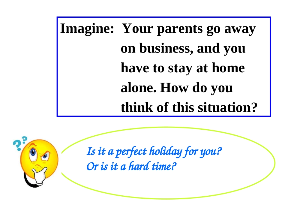 九年级上Module4Homealone-Unit2单元课件_第2页