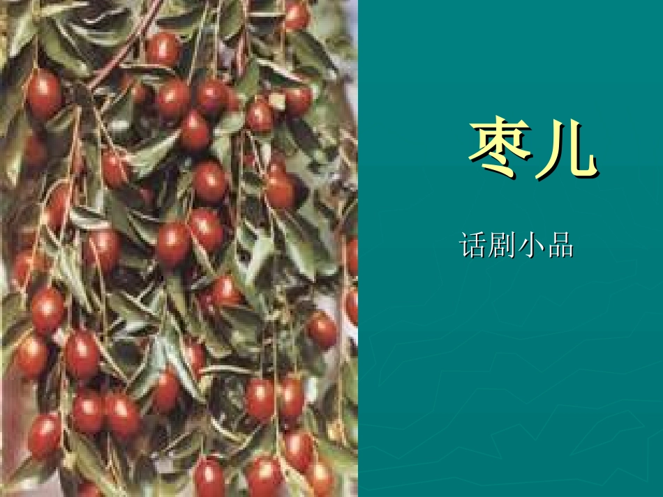 枣儿PPT课件_第1页
