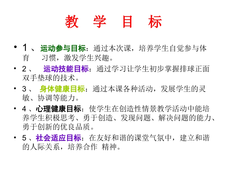 高中体育教学课件：排球_第2页