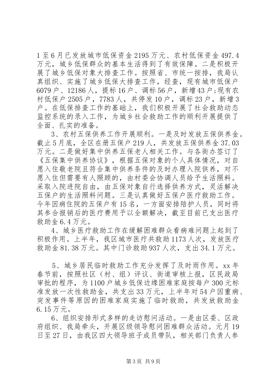 XX年民政工作心得体会_第3页