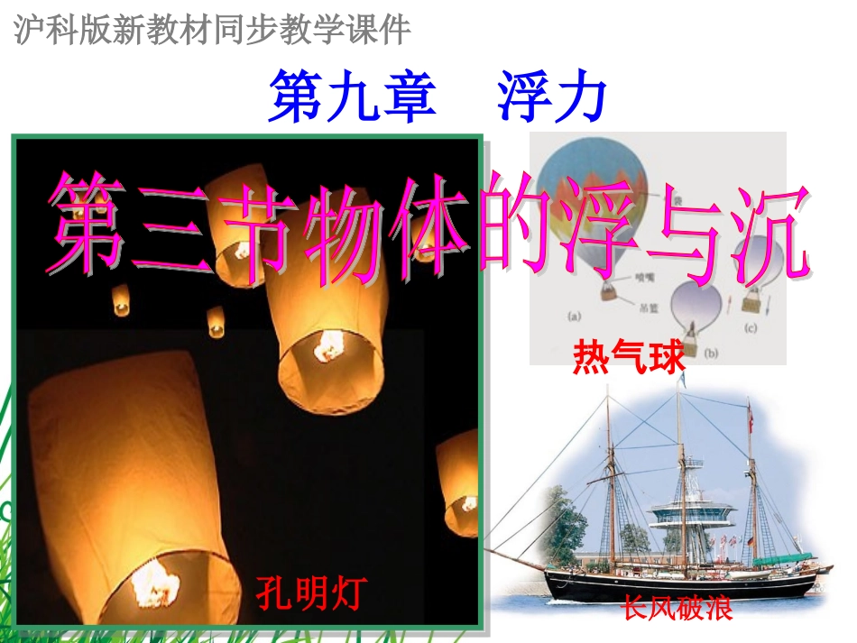 第三节物体的浮与沉_第1页
