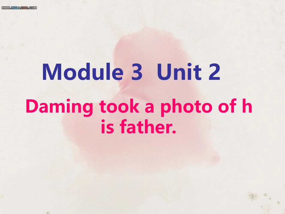 五上M3U2-Damimg-took-a-photo-of-his-father_第1页