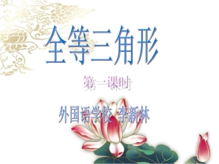 株洲外国语学校李新林全等三角形