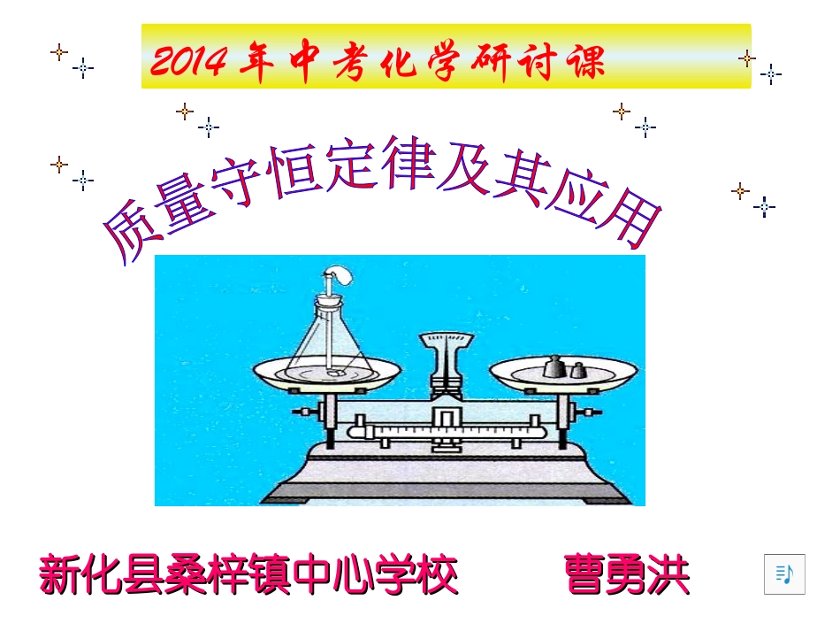 质量守恒定律专题复习_课件_第1页