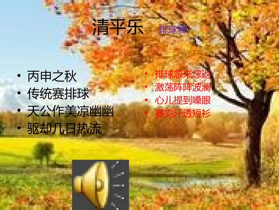 清平乐排球赛_第1页