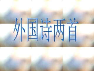 外国诗歌两首