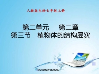 第三节植物体的结构层次