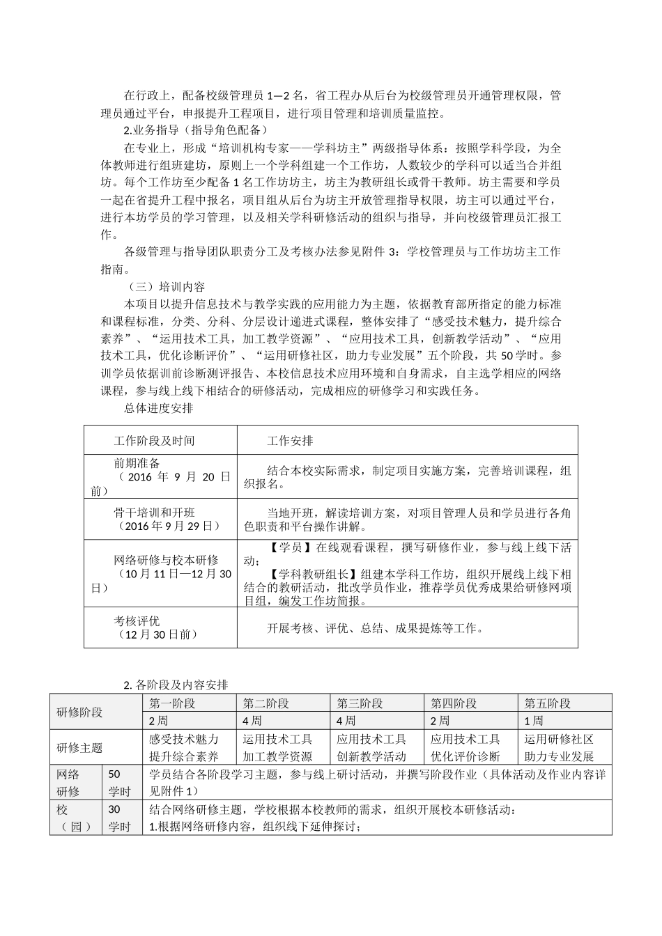 2016年安化彝族乡中心小学教师信息技术应用能力培训方案_第2页