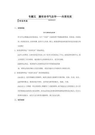 作文序列化提升方案专题五