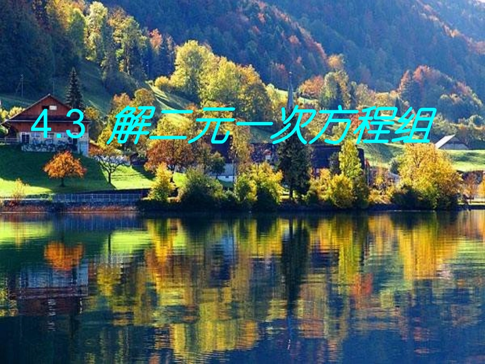 解二元一次方程组_第1页