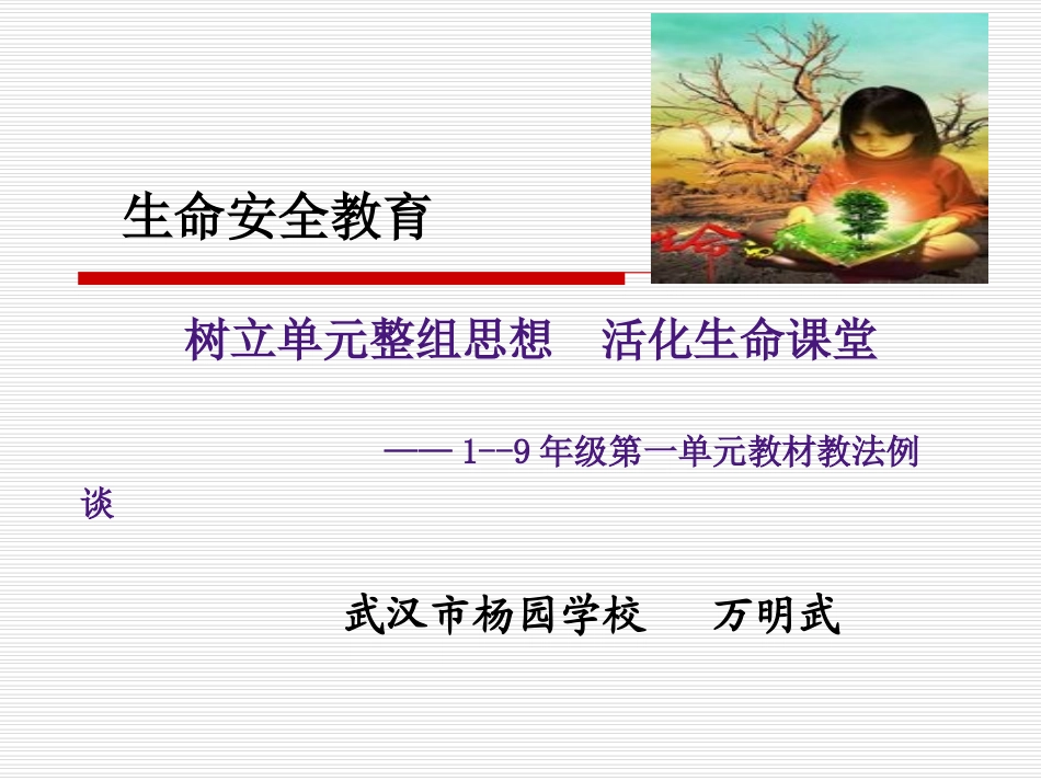 生命安全教育教材教法正式_第1页