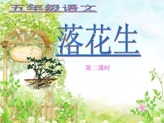 《落花生》第二课时