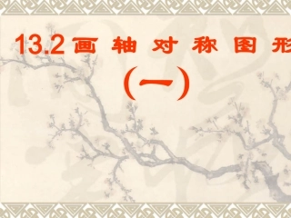 画轴对称图形一副本