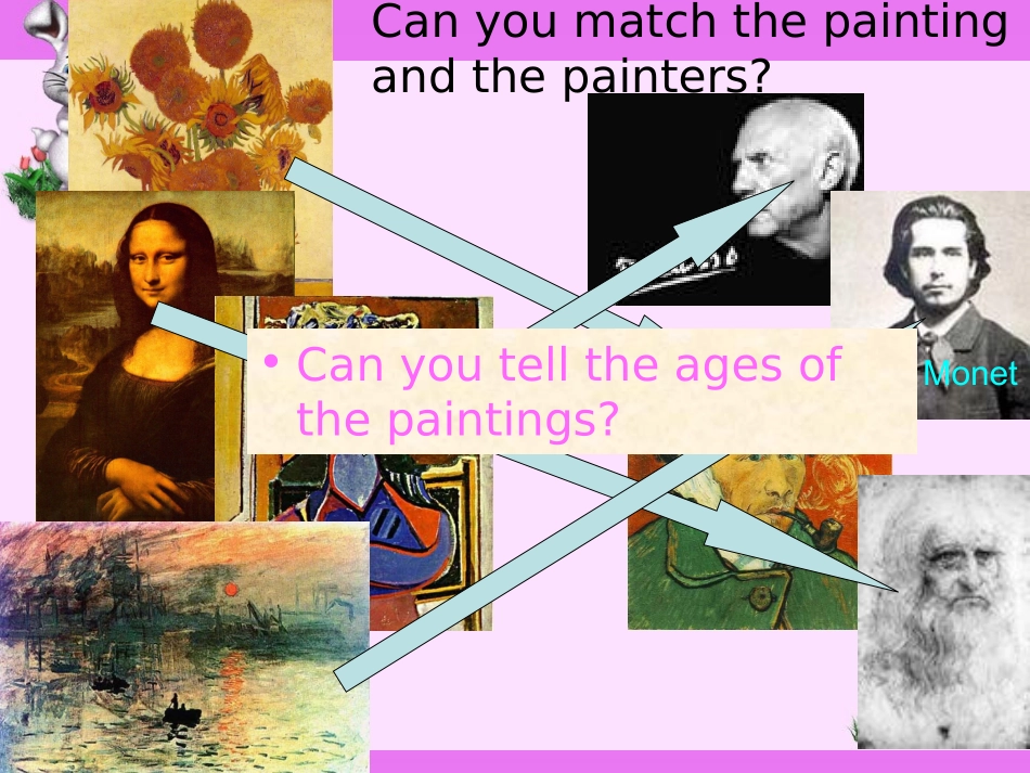 人教实验高二Book6Unit1Art课件_第3页