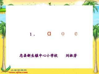 (人教版)一年级语文上册课件-a-o-e