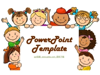 卡通六一儿童节模板